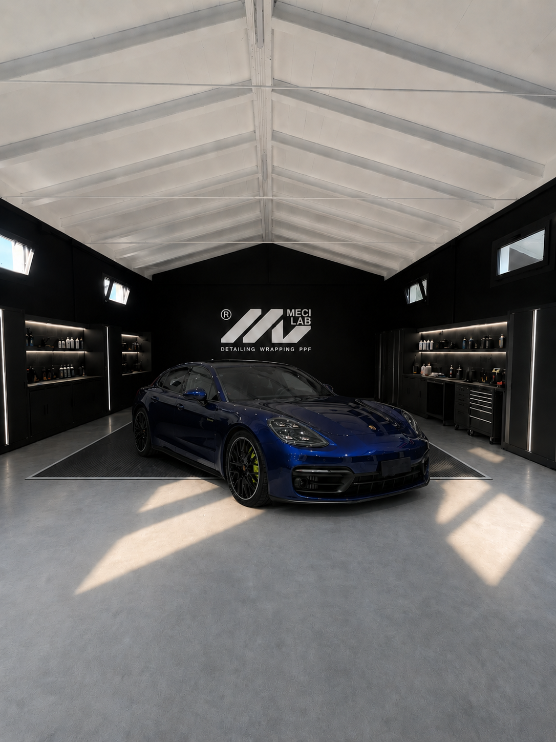 Porsche Panamera E-Hybrid lavorata da MECI LAB